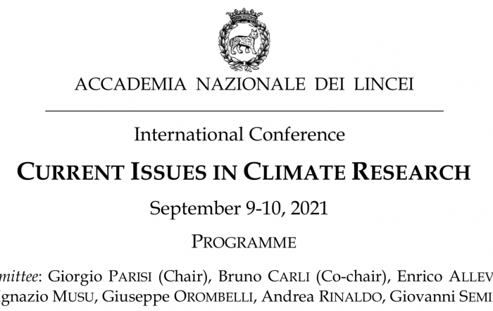 Current Issues in Climate Research - Conference