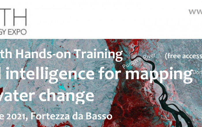 Geospatial intelligence for mapping land and water change